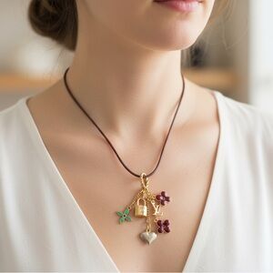 Louis Vuitton Sweet Monogram Charm Necklace
